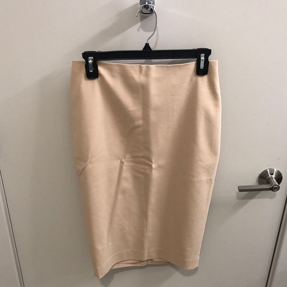 Beige Pencil Skirt